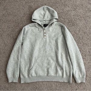 Lucky Brand Knit Hoodie Hooded Sweater Wool Blend Mens L